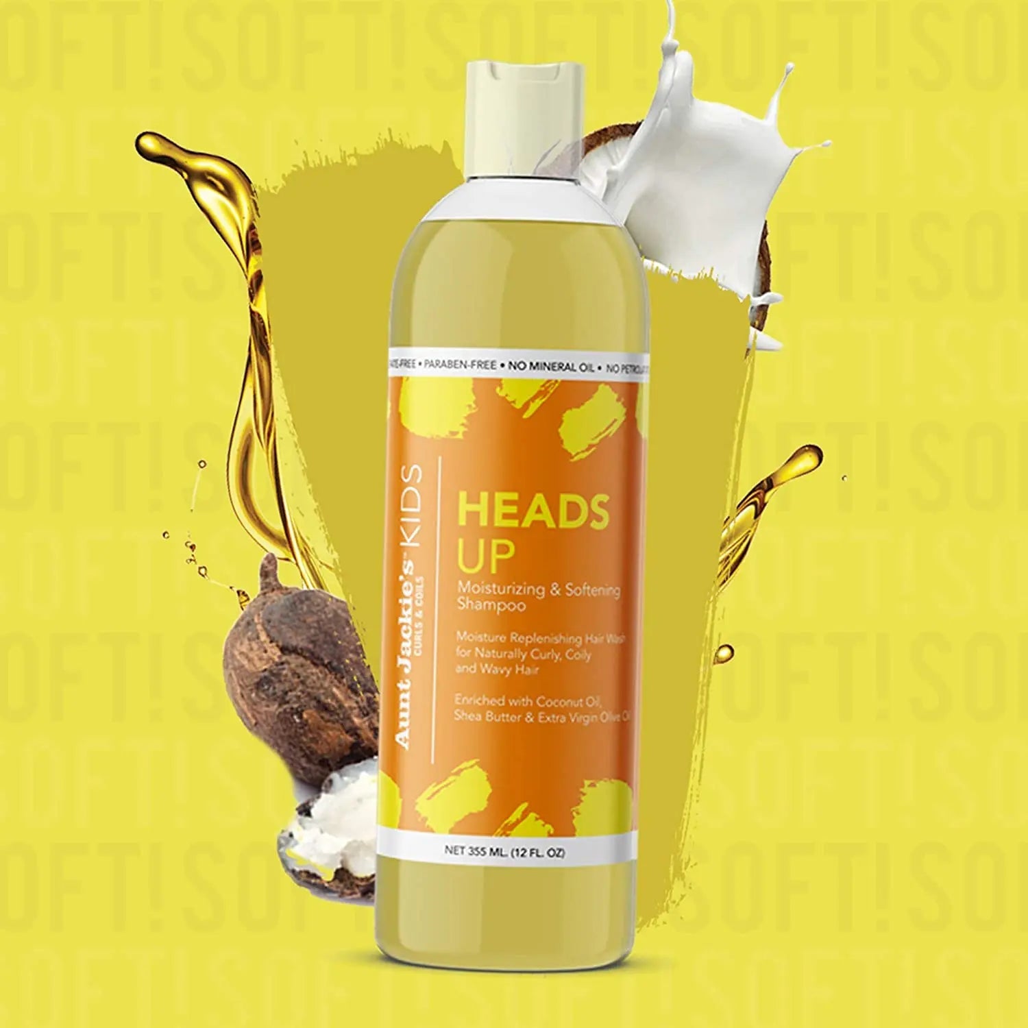 Shampoing Hydratant Heads Up 355ml - AUNT JACKIE'S