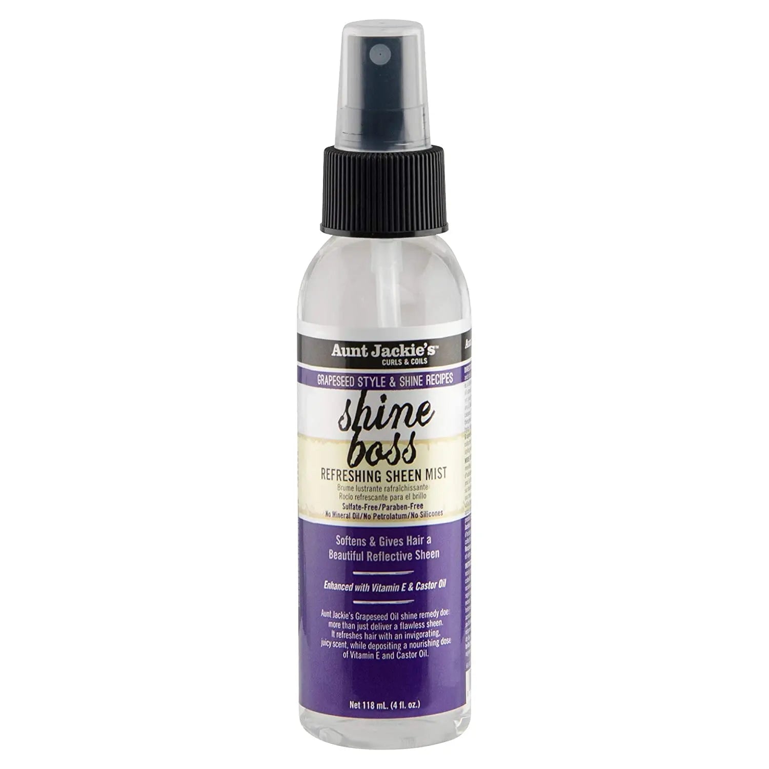 Sérum Shine Boss Refreshing Sheen Mist 118ml - Aunt Jackie's