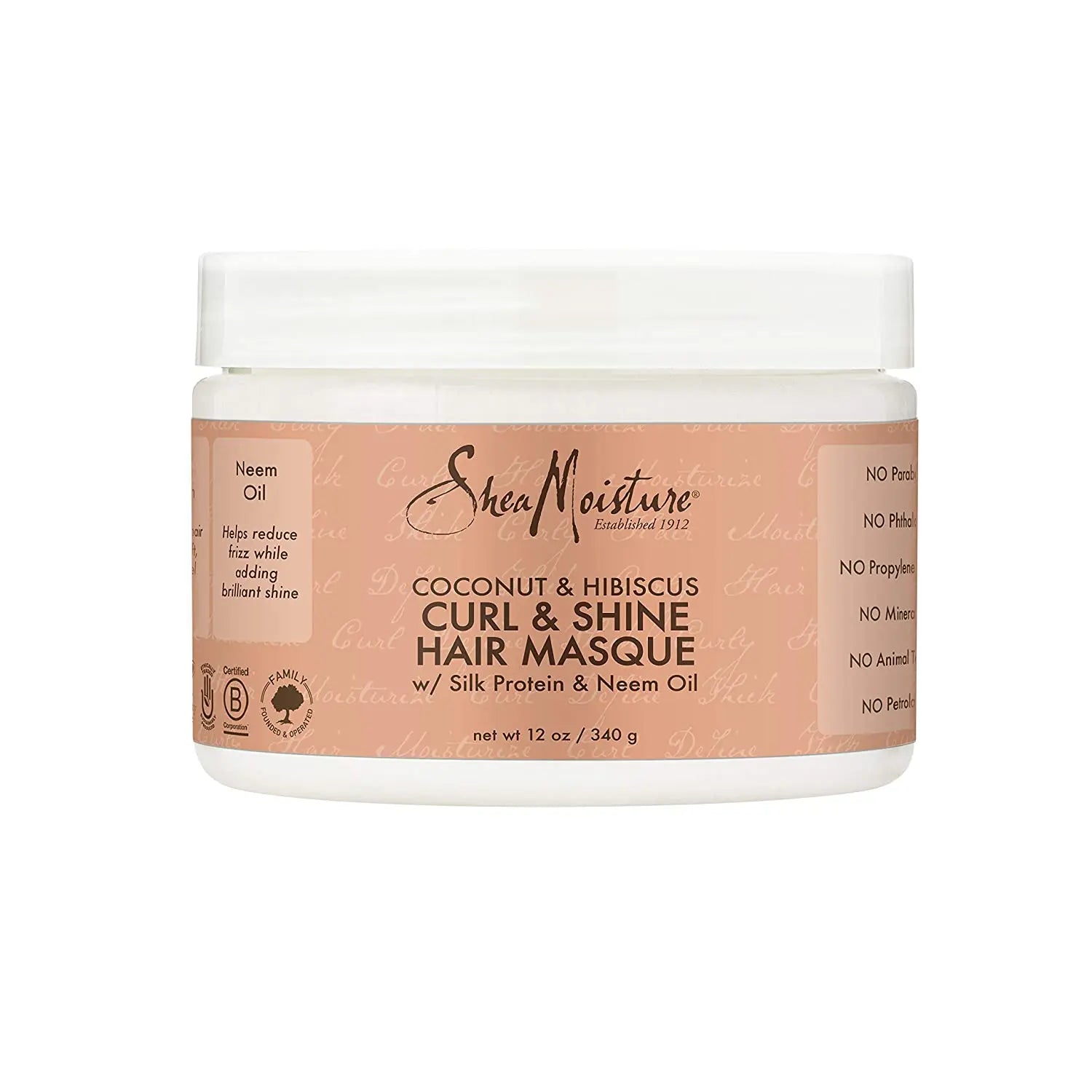 Masque Curl & Shine COCO & HIBISCUS 340g - SHEA MOISTURE