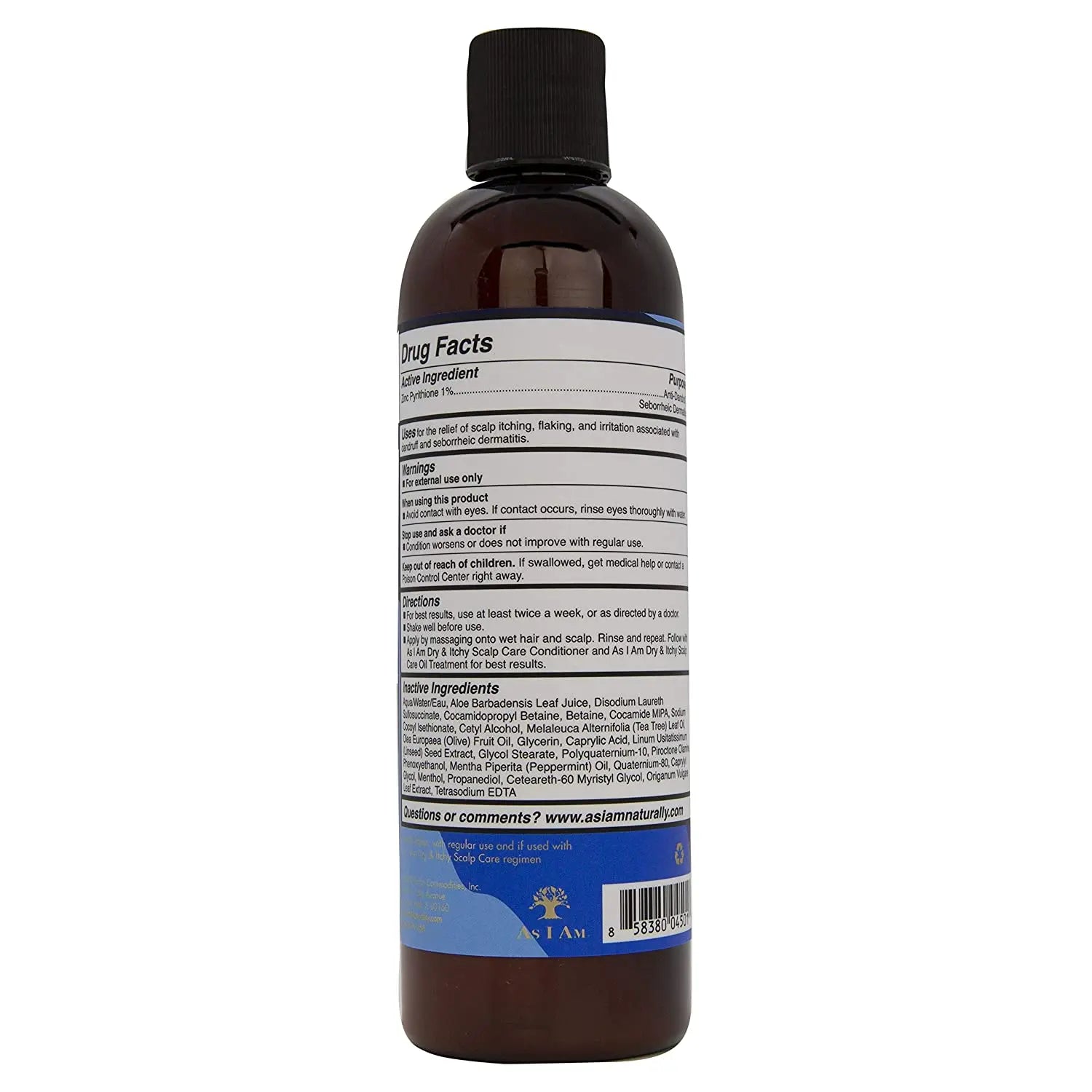 Shampoing Thé Vert et l'Huile d'Olive 355ml - As I Am