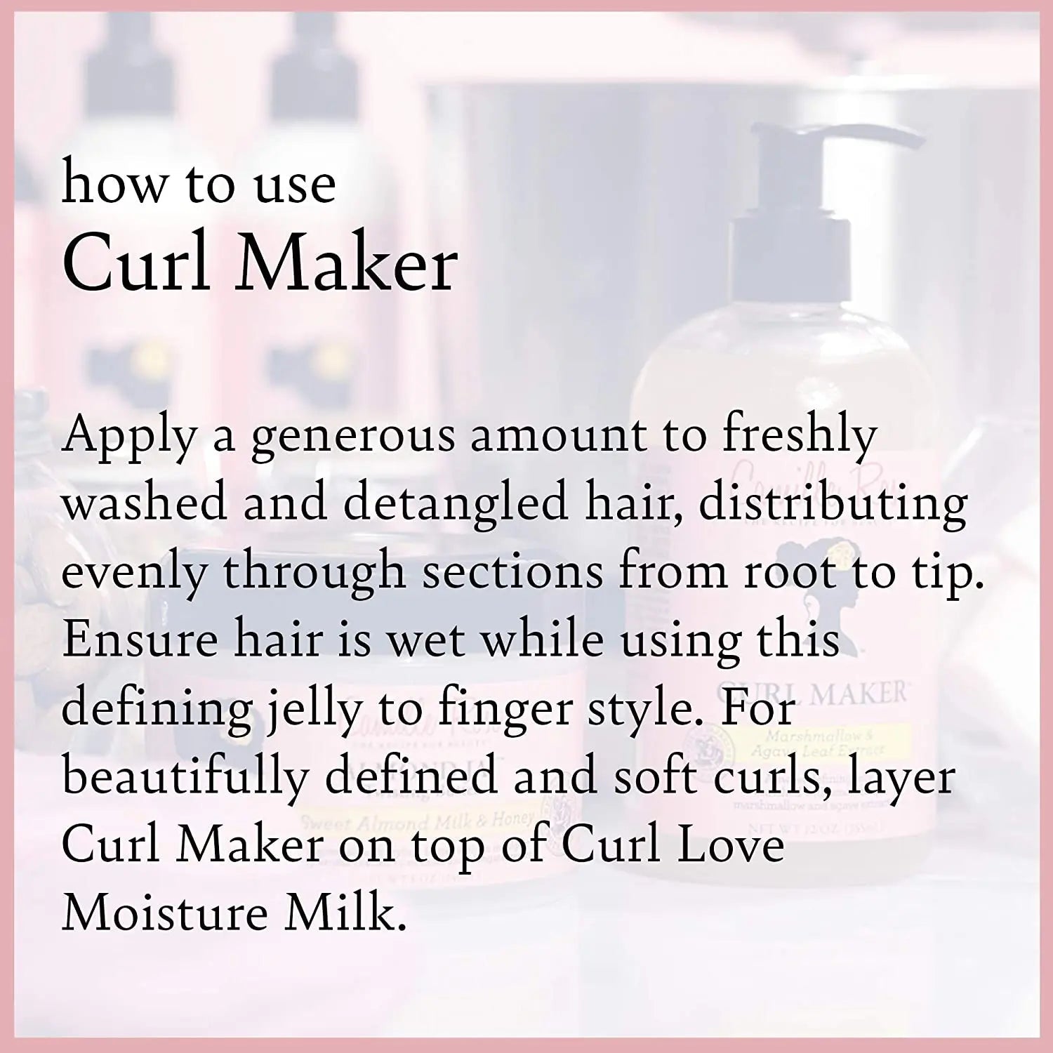 Gelee définisseur de boucles Curl Maker 355ml - Camille Rose