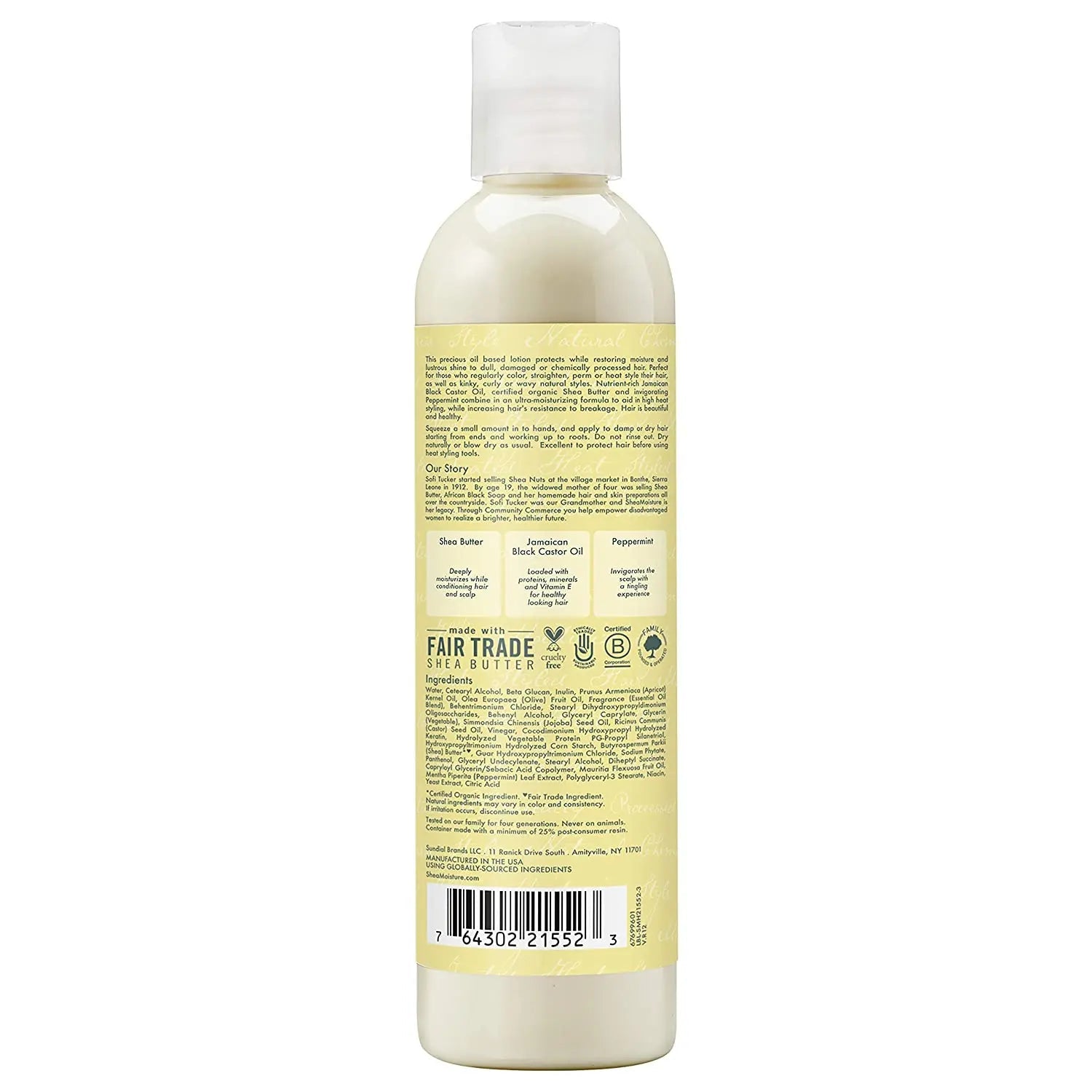 Lait Capillaire STYLING LOTION JAMAICAN BLACK CASTOR OIL 236ml - SHEA MOISTURE