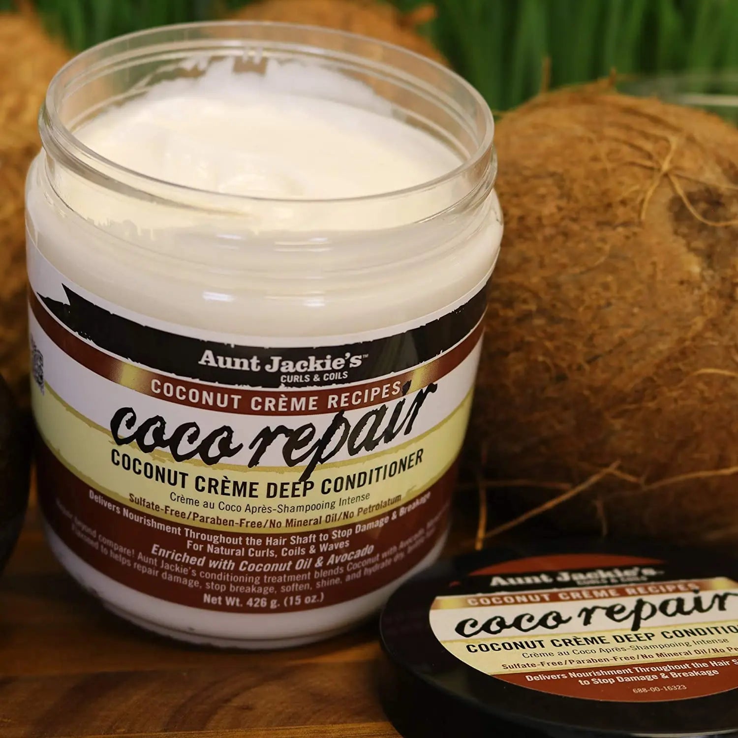 Masque Réparateur a l’Huile de Coco 426g - AUNT JACKIE'S