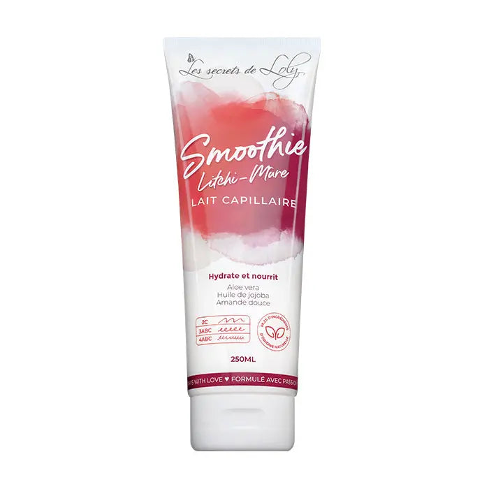 Lait Capillaire Hydratant Smoothie litchi et mûre 250ml - LES SECRETS DE LOLY