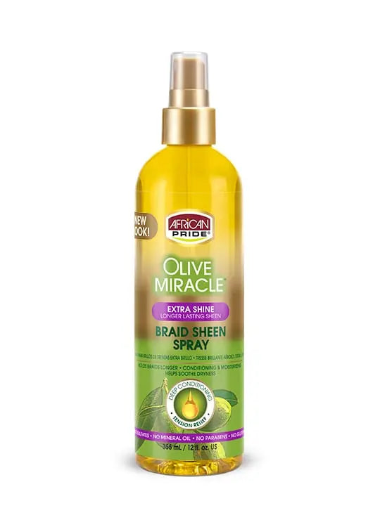 Brillantine Braid Sheen Spray - AFRICAN PRIDE