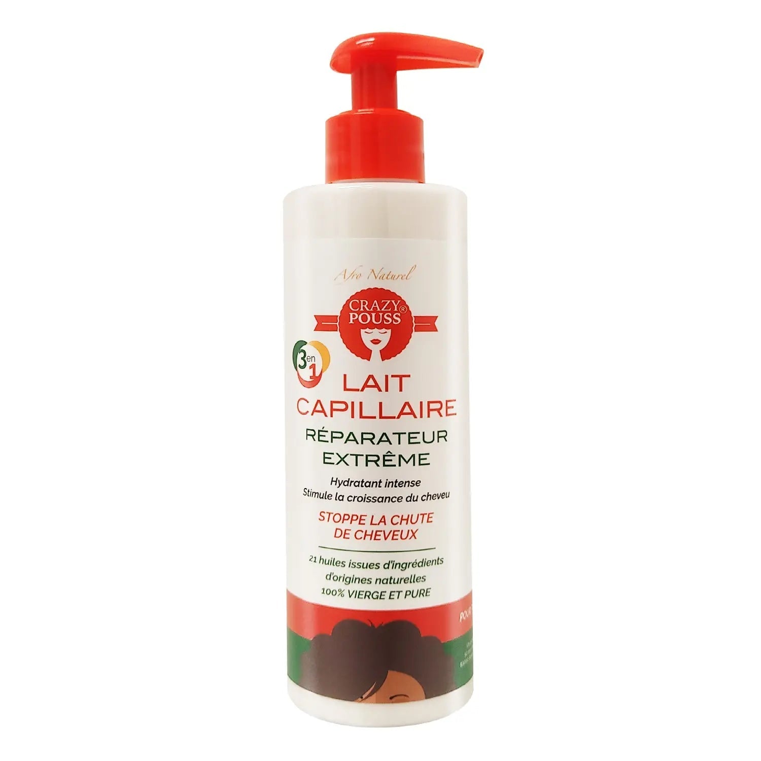 CRAZY POUSS – Lait capillaire réparateur extrême 3 en 1