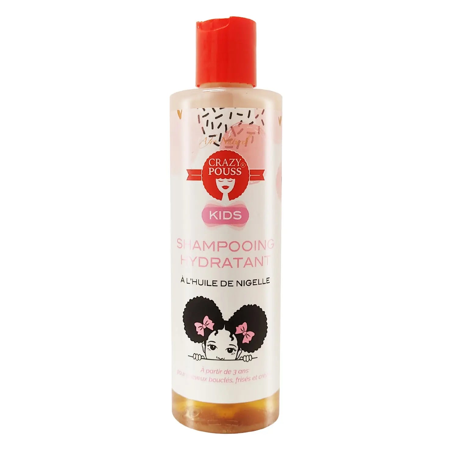 Shampoing Enfant Hydratant à l'huile de Nigelle 250ml - CRAZY POUSS