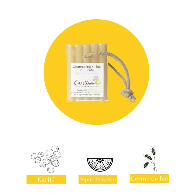 CAROLINA B – Shampoing Solide Karité